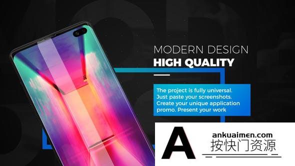 [APP模板]安卓手机APP宣传展示动画片头AE模板- Android App Presentation