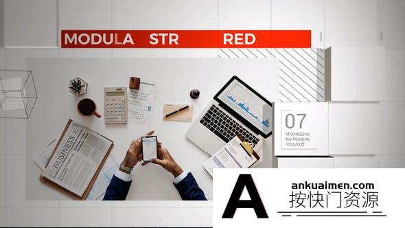 [Premiere模板]PR模板-多用途汽车餐厅视频剪辑宣传片模板 Grid Stock Slideshow