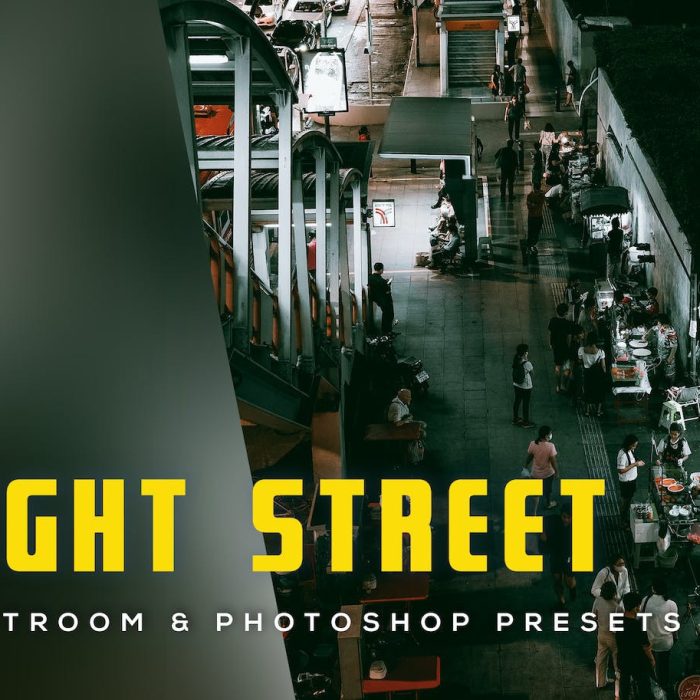 [风光LR预设]城市夜景扫街电影风光LR预设 Night Stree Lightroom Presets
