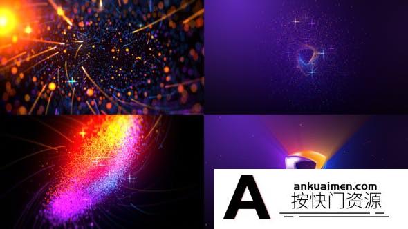 [logo模板]粒子拖尾汇聚Logo动画AE模板- Particles Trail Reveal