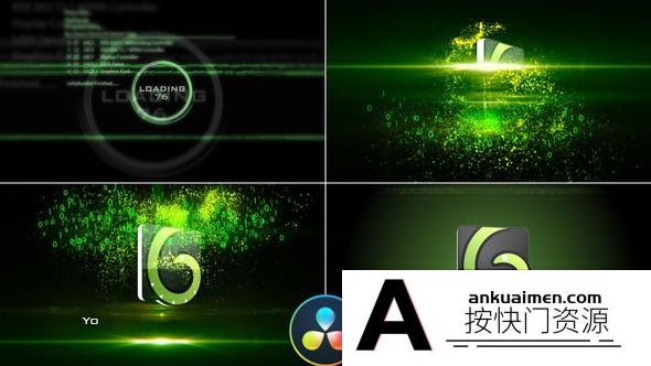 [DaVinci Resolve模板][教程发布]数字故障标志logo展示DaVinci Resolve模板 Digital Glitch Logo