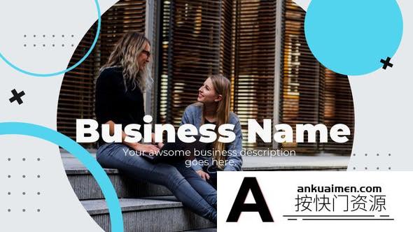 [DaVinci Resolve模板][教程发布]公司演示开场白营销视频幻灯片开场达芬奇模板 Minimal Corporate