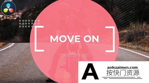 [DaVinci Resolve模板][教程发布]时髦的文本动画和时尚的过渡效果达芬奇模板 Move On