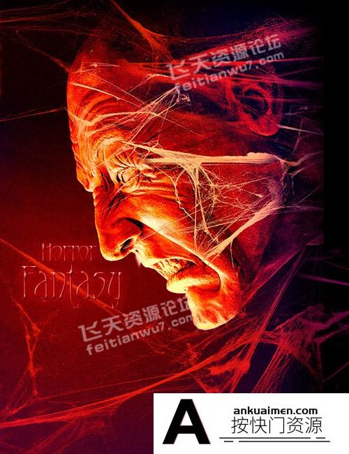 [背景纹理笔刷][插件发布]60款蜘蛛网PS笔刷 Rons Collection Cobwebs