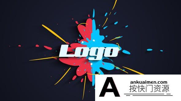 [DaVinci Resolve模板][教程发布]液体飞溅标志logo达芬奇模板 Liquid Splash Logo