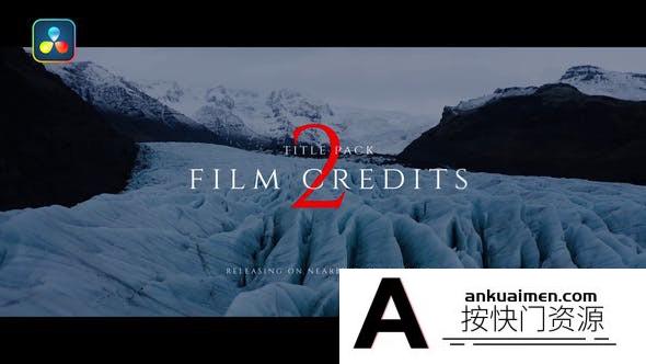 [DaVinci Resolve模板][教程发布]35个电影片头文字标题介绍动画达芬奇模板 Film Credits Pack V.2