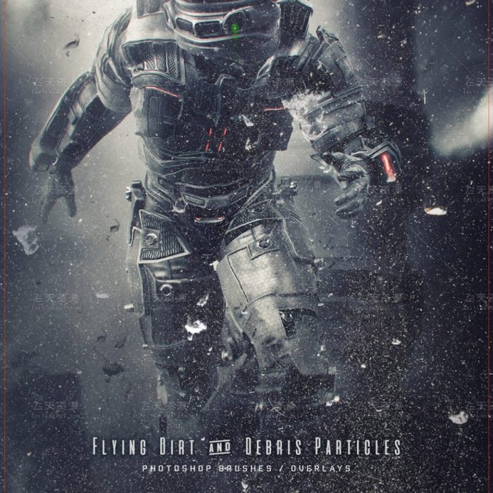 [特效创意笔刷][插件发布]Rons高清飞尘,灰尘,碎片颗粒PS笔刷 Ron’s Flying Dirt & Debris Part