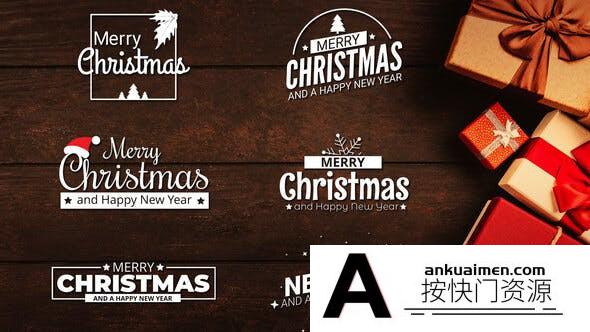 [DaVinci Resolve模板][教程发布]圣诞节标题字幕达芬奇模板 Christmas Titles | DaVinci Resolve