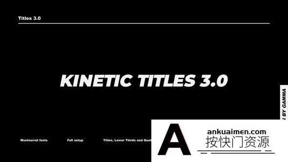 [DaVinci Resolve模板][教程发布]达芬奇动态标题展示动画 3.0 Kinetic Titles 3.0 | DaVinci Resolve