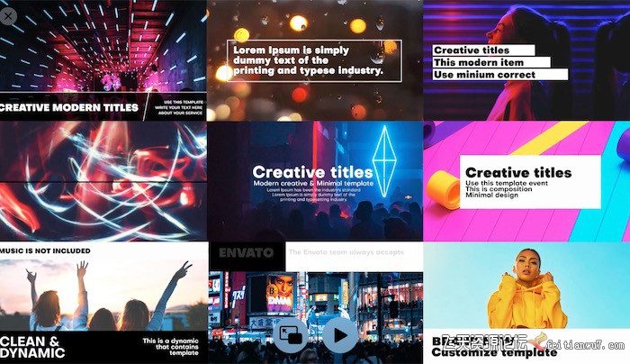 [FCPX标题字幕]fcpx插件-时尚字幕标题文字动画Typography Slides 支持M1