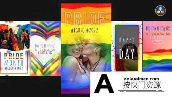 [DaVinci Resolve模板][教程发布]Instagram故事包达芬奇模板 LGBTQ Instagram Stories Pack