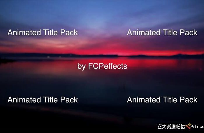 [FCPX发生器]27个缓入缓出动态文字标题基本字幕FCPX插件