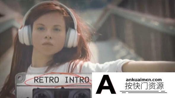 [DaVinci Resolve模板][教程发布]复古视频介绍视频展示达芬奇模板 Retro Intro