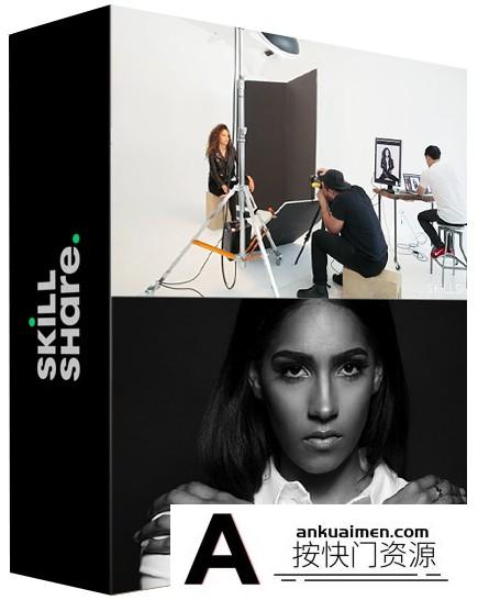 [人像摄影教程]Justin Bridges -人像摄影要点：单灯人像布光设置教程-中英字幕