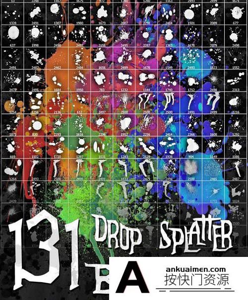 [水墨水彩笔刷][插件发布]130+适用于PS的水墨笔触飞溅画笔集