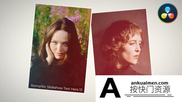 [DaVinci Resolve模板][教程发布]浪漫幻灯片达芬奇模板 Romantic Slideshow