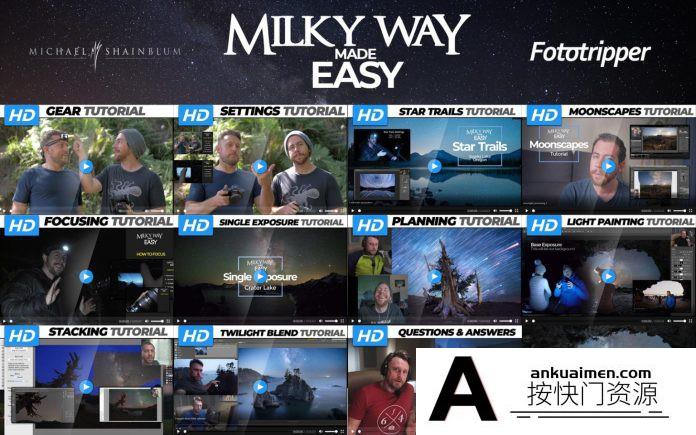 [风光摄影教程]Michael Shainblum-银河系星空夜景风光摄影教程及后期-中文字幕