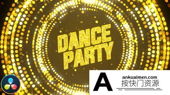 [DaVinci Resolve模板][教程发布]时尚促销夜总会派对颁奖典礼揭幕片头达芬奇模板 Party Invitation Opener