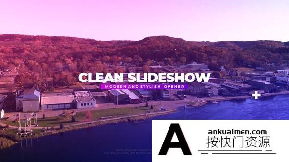 [DaVinci Resolve模板][教程发布]幻灯片促销广告展示达芬奇模板 Clean Slideshow