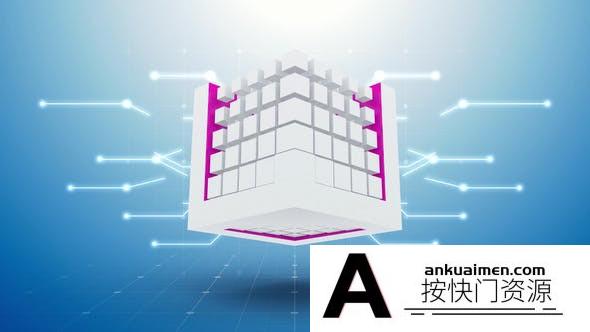 [DaVinci Resolve模板][教程发布]立方体科技标志LOGO展示达芬奇模板 Cube Technology Logo