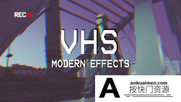 [FCPX效果]FCPX插件-时尚复古风格VHS效果模板 VHS Modern Effects 支持m1