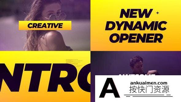 [DaVinci Resolve模板][教程发布]节奏感图片切换展示片头达芬奇模板 Dynamic Intro