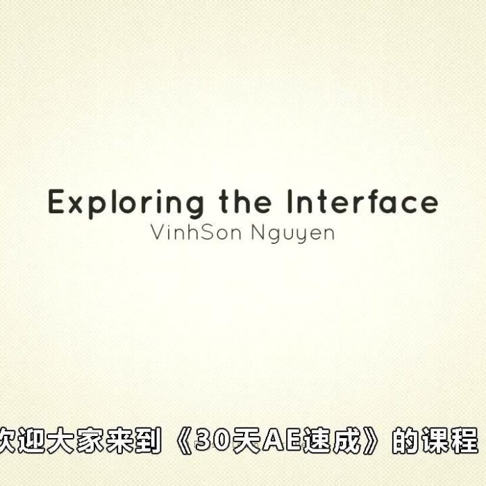 [AE教程][教程发布]30天AE速成教程 老外讲解中文字幕