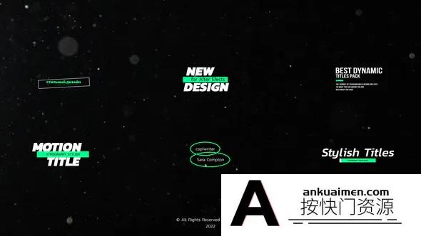 [FCPX标题字幕]FCPX插件-色时尚字幕标题模板 Stylish Titles 支持m1