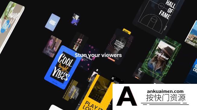 [FCPX发生器]FCPX插件-65个社交媒体竖屏排版封面海报宣传设计包装动画+ 使用教程