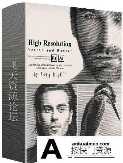 [PS动作下载]传统货币雕刻插画PS动作 Money Engraving Photoshop Action(附教程)