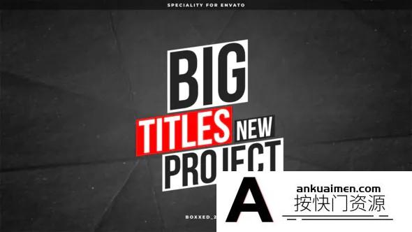 [FCPX标题字幕]FCPX插件-18个文字大标题动态效果fcpx插件 Big Titles – FCPX 支持M1