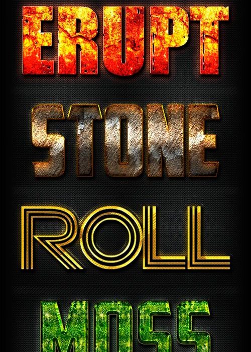 [经典样式][插件发布]12组特效文本样式免费下载