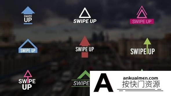 [DaVinci Resolve模板][教程发布]向上滑动箭头标志视频展示达芬奇模板 Swipe UP 2.0