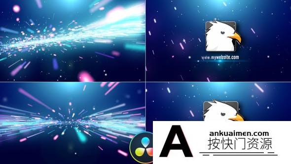 [DaVinci Resolve模板][教程发布]电影快速条纹徽标logo展示模板 Cinematic Quick Streaks Logo – DaVinci Resolve