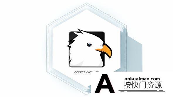 [DaVinci Resolve模板][教程发布]简单的六边形标志logo达芬奇模板 Simple Hexagon Logo