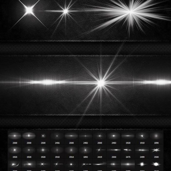 [炫光光效笔刷][插件发布]42款高清炫酷镜头光晕星光光效特效PS笔刷