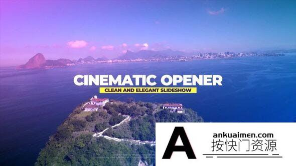 [DaVinci Resolve模板][教程发布]幻灯片文字标题优雅过渡达芬奇转场模板 Cinematic Opener