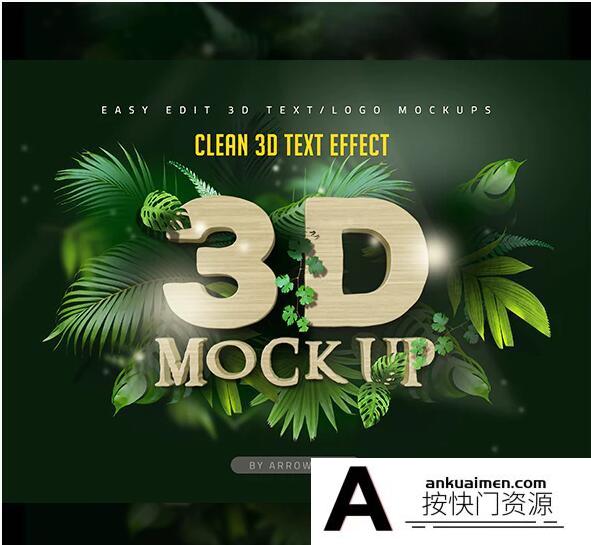 [3D样式][插件发布]超酷3D卡通文本效果图层样式 3D Cartoon Effect