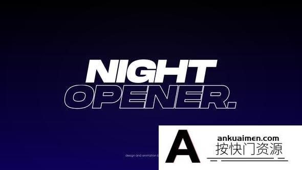 [DaVinci Resolve模板][教程发布]达芬奇开幕式文字片头模板 Night Opener for Davinci Resolve