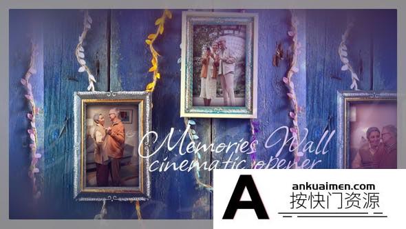 [DaVinci Resolve模板][教程发布]3D回忆照片墙幻灯片电影开场白展示达芬奇模板 Memories Wall Cinematic Opener