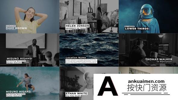 [DaVinci Resolve模板][教程发布]自动调整下三分之一达芬奇字幕模板 Auto-Resize Lower Thirds