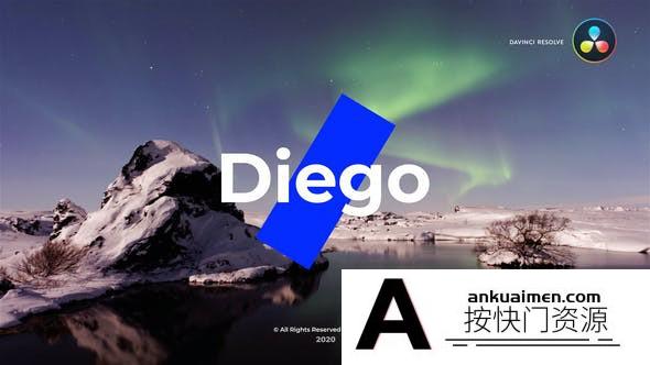 [DaVinci Resolve模板][教程发布]DaVinci Resolve 优雅企业标志标题展示达芬奇模板  Elegant Corporate Titles