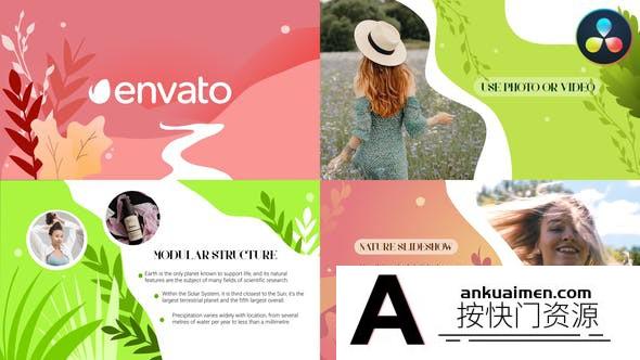 [DaVinci Resolve模板][教程发布]自然旅游幻灯片达芬奇模板 Nature Slideshow | DaVinci Resolve