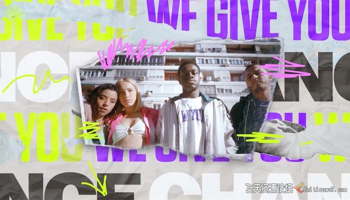 [FCPX发生器]FCPX插件-撕纸介绍动画 MotionArray – Alright Grungy Intro 支持m1