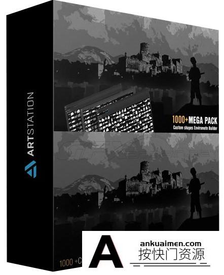 [PS形状下载]PS形状-1000+城市建筑环境概念艺术绘画草图PS自定义PS形状下载