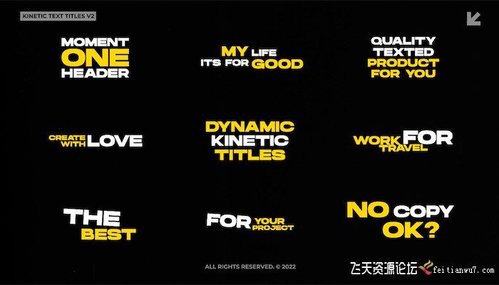 [FCPX标题字幕]FCPX插件-动力学文本标题2.0 Kinetic Text Titles 2.0 FCPX