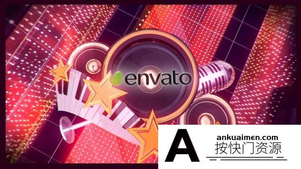 [DaVinci Resolve模板][教程发布]创意音乐电视栏目包装达芬奇模板 Music Top 10 Logo Opener