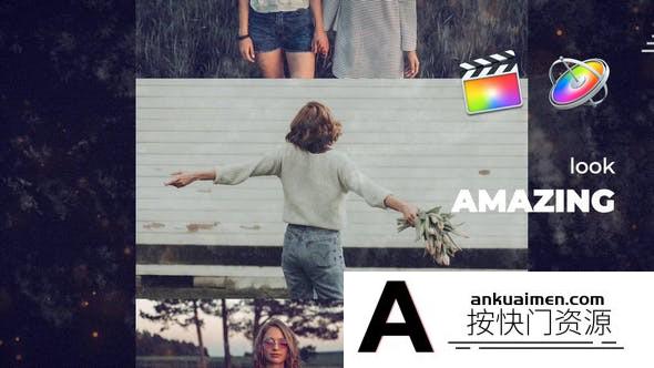 [FCPX发生器]创意简洁图片展示片头FCPX模板- Creative Slideshow