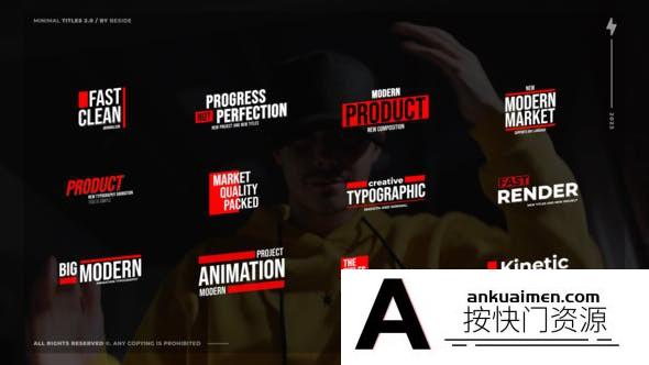 [DaVinci Resolve模板][教程发布]大文本标题字幕达芬奇模板 Big Text Titles \ DR