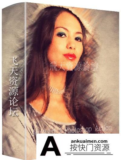 [PS动作下载]艺术效果PS动作 MultiArt 2 Photoshop Action（附视频教程）